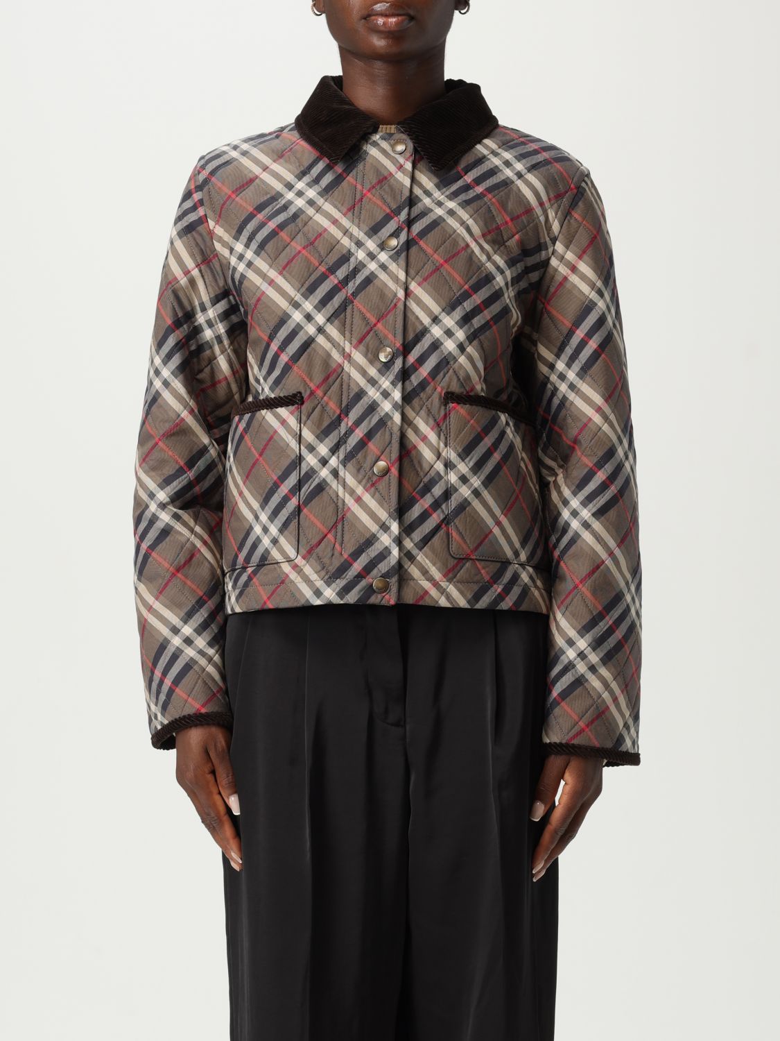 Burberry Jacket Woman Brown