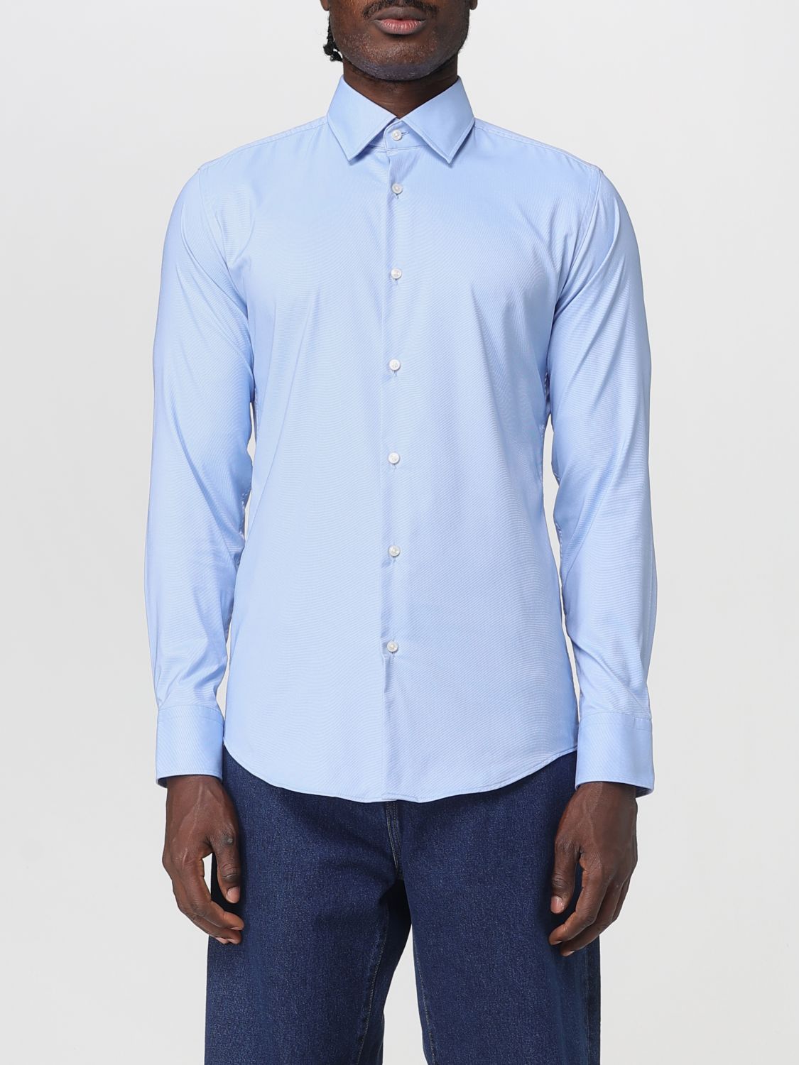 Boss Shirt Men Blue