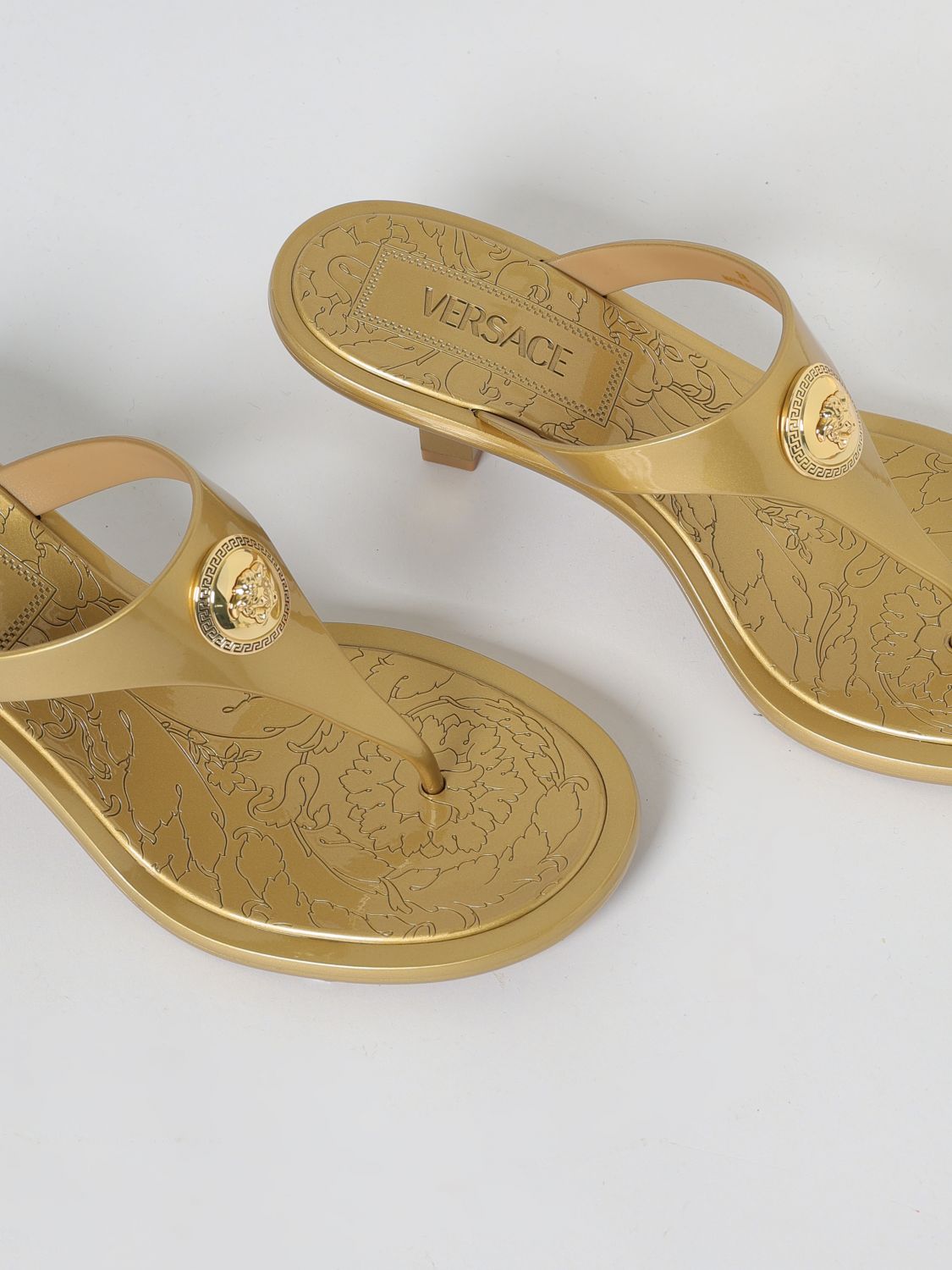 Versace Heeled Sandal Woman Gold