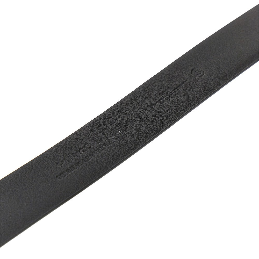 PINKO Hammered buckle leather belt
