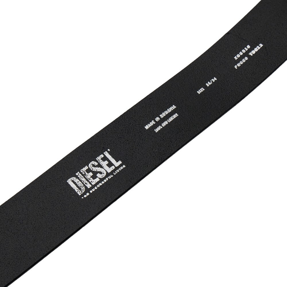 DIESEL Oval D' leather belt