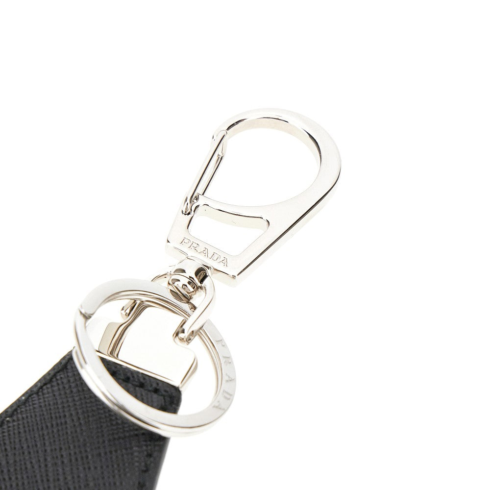 PRADA Saffiano leather keyholder with logo