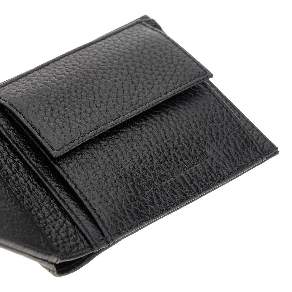 EMPORIO ARMANI Grained leather bi-fold wallet