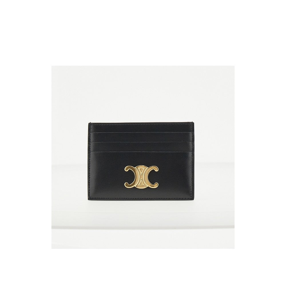 CELINE Triomphe leather cardholder