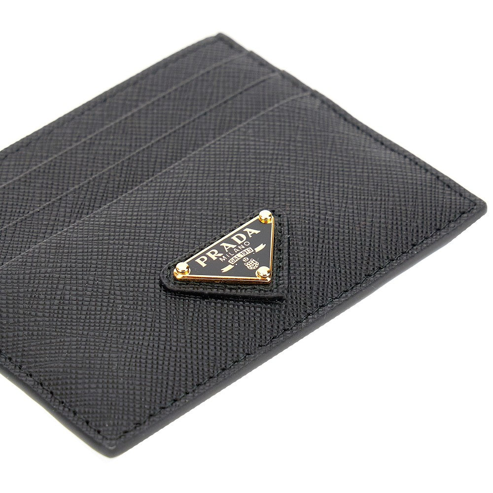 PRADA Saffiano leather cardholder with logo