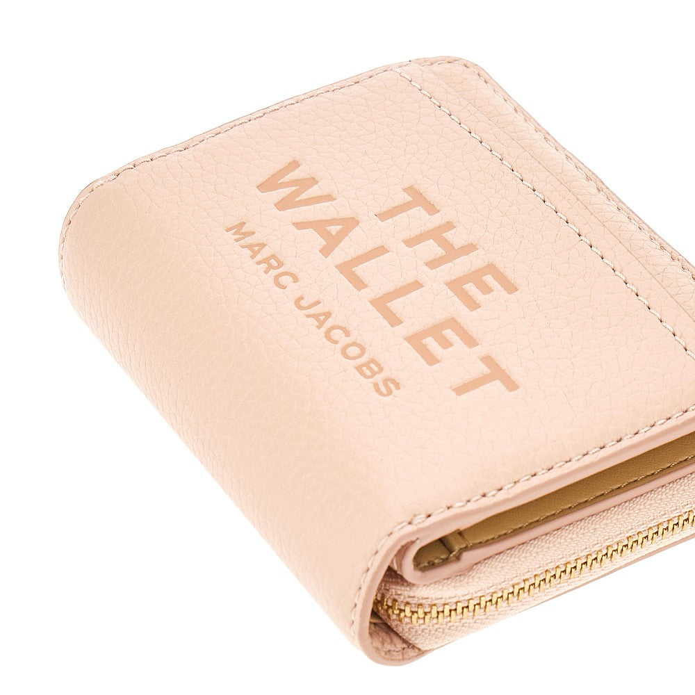 MARC JACOBS Grained leather mini compact wallet