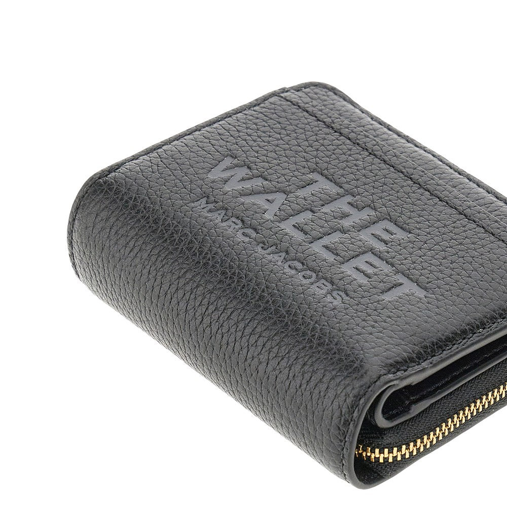 MARC JACOBS Grained leather mini compact wallet