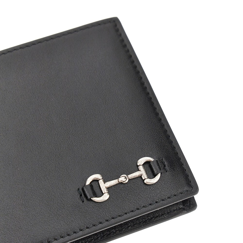 GUCCI Leather wallet with Horsebit detail