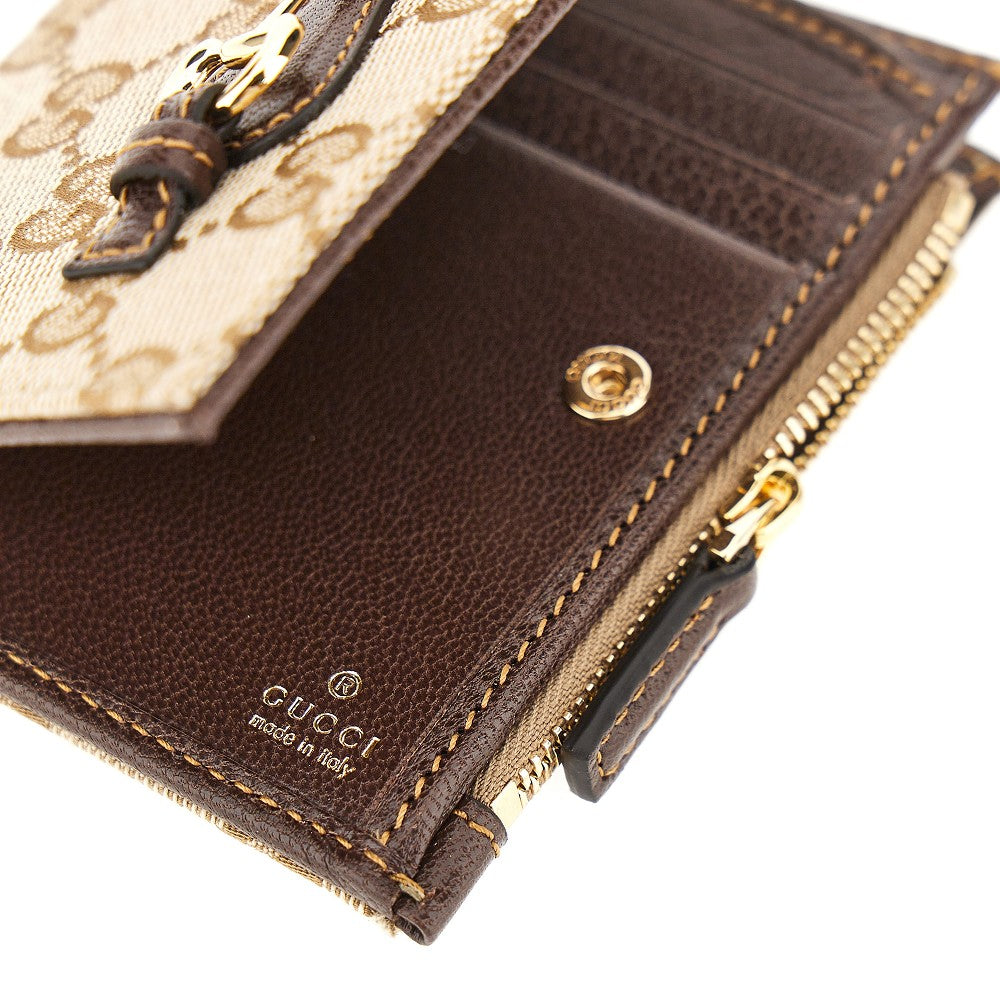 Gucci GG canvas bi-fold wallet with Horsebit