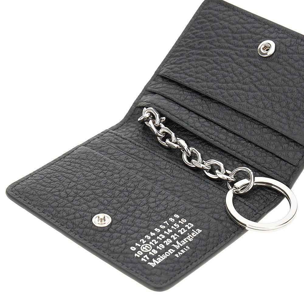 MAISON MARGIELA Leather cardholder with key-ring