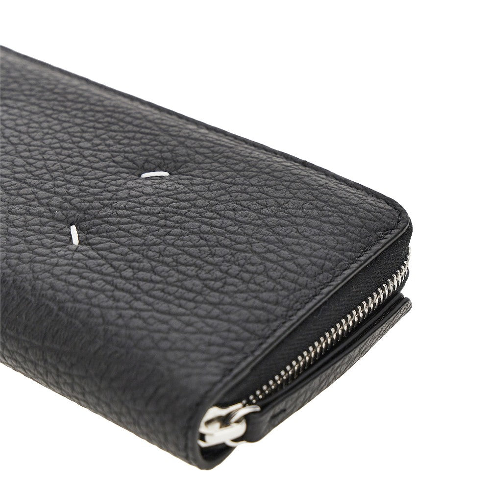 MAISON MARGIELA Grained leather zip-around wallet