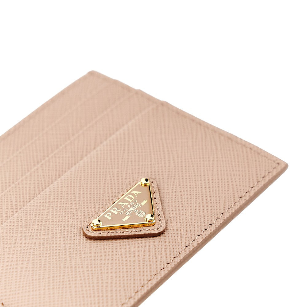 PRADA Saffiano leather cardholder with logo
