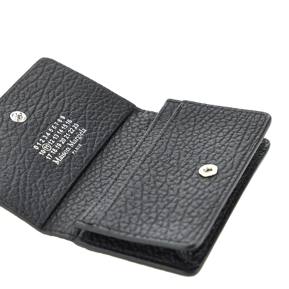 Maison Margiela Grained leather cardholder with flap