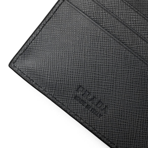 PRADA Saffiano leather wallet with triangle logo