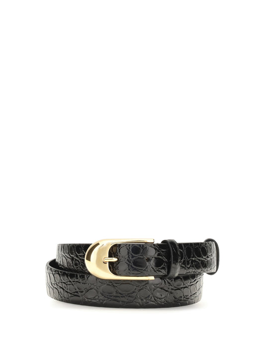 Khaite Dome leather Belt - Black