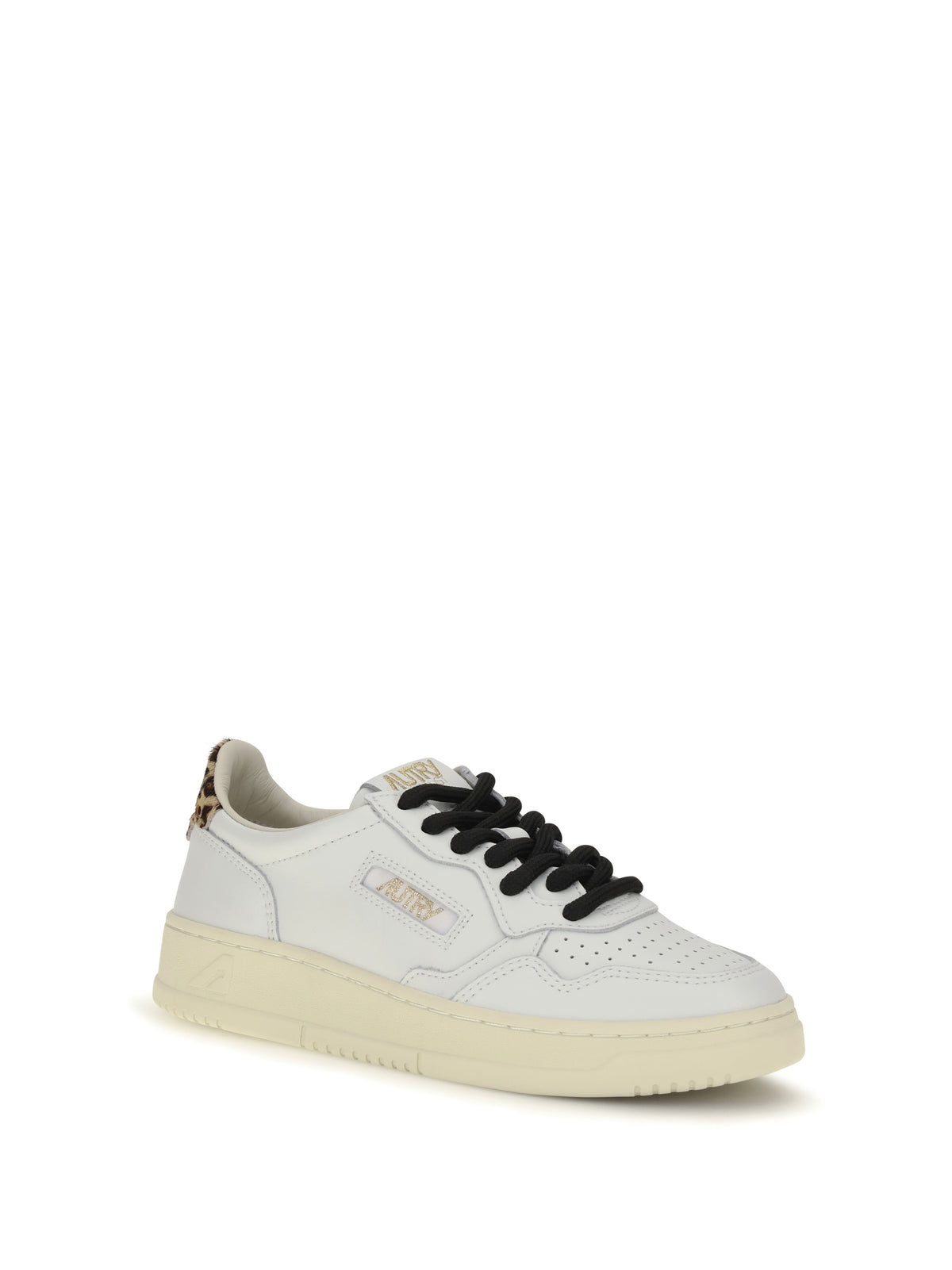 Autry Medalist Low leather Sneakers - White/Leopard