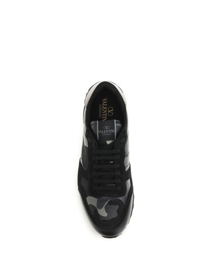VALENTINO GARAVANI Rockrunner Camouflage laminated Sneakers