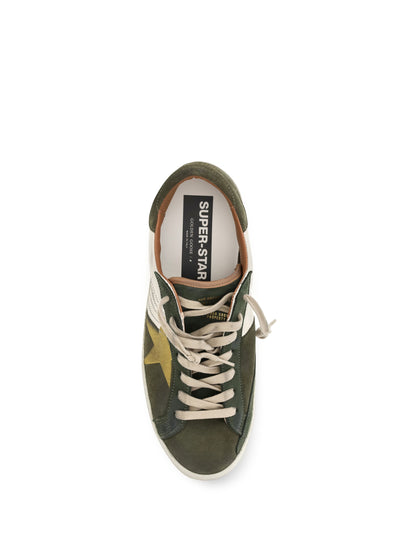 Golden Goose Super Star Sneakers - Olive Green/Cream/Ocher