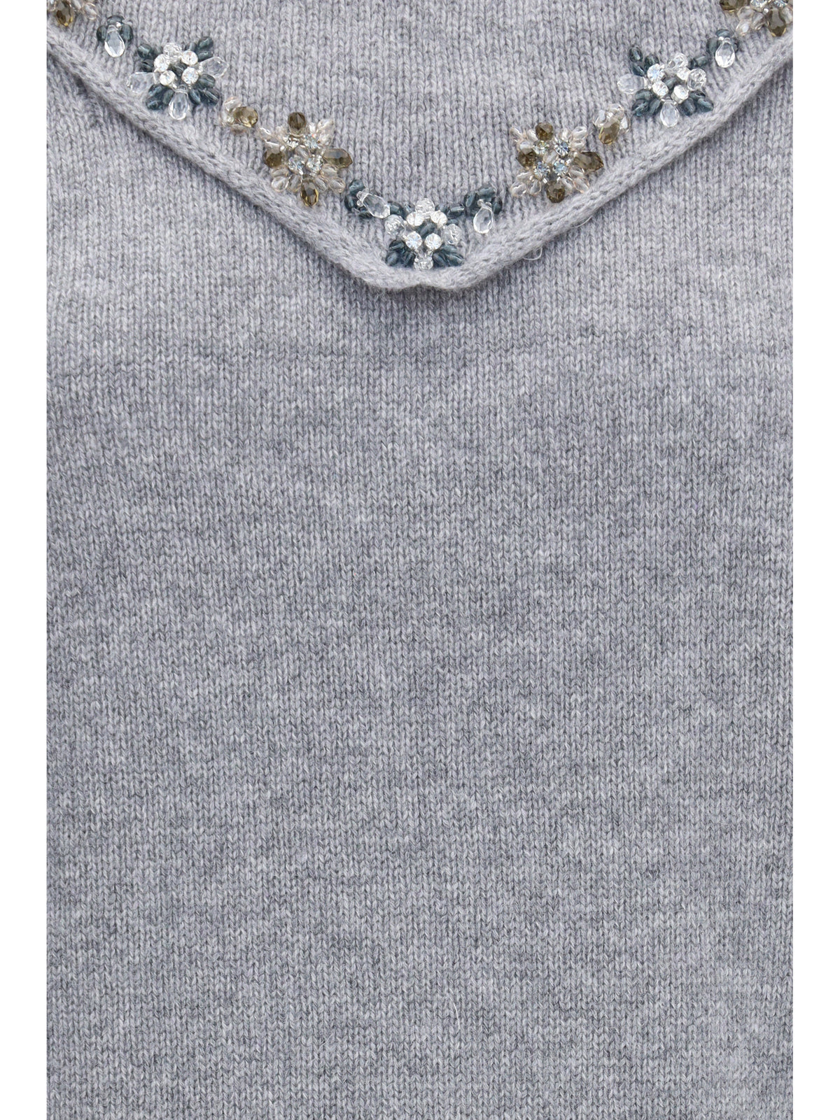 Prada Sweater with integrated scarf - Grey