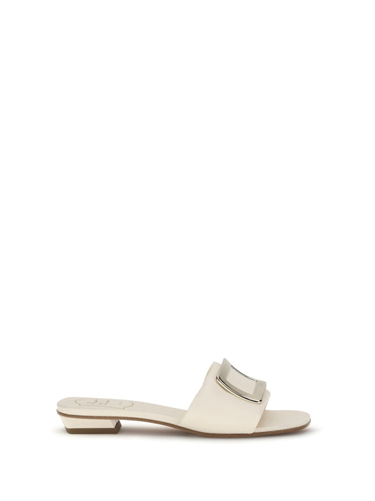 ROGER VIVIER Leather slide Sandals