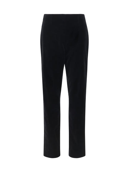 Khaite Ryden cotton-velvet Pants - Black