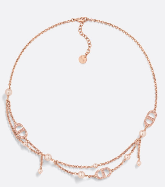 Dior Petit CD Necklace Pink