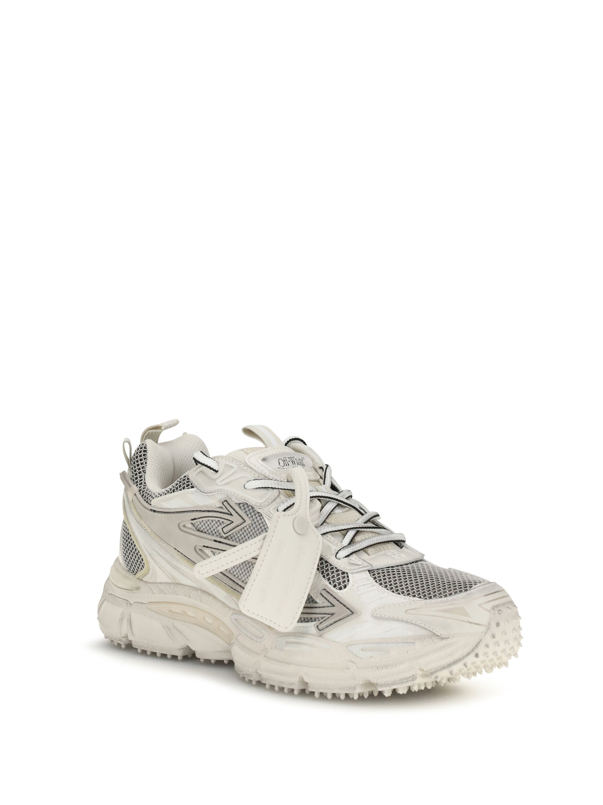 Off-White Be Right Back Worn Out Sneakers - Beige/Grey