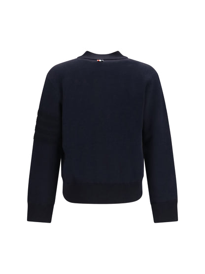 Thom Browne Ottoman Milano Stitch 4-Bar Jacket - Navy