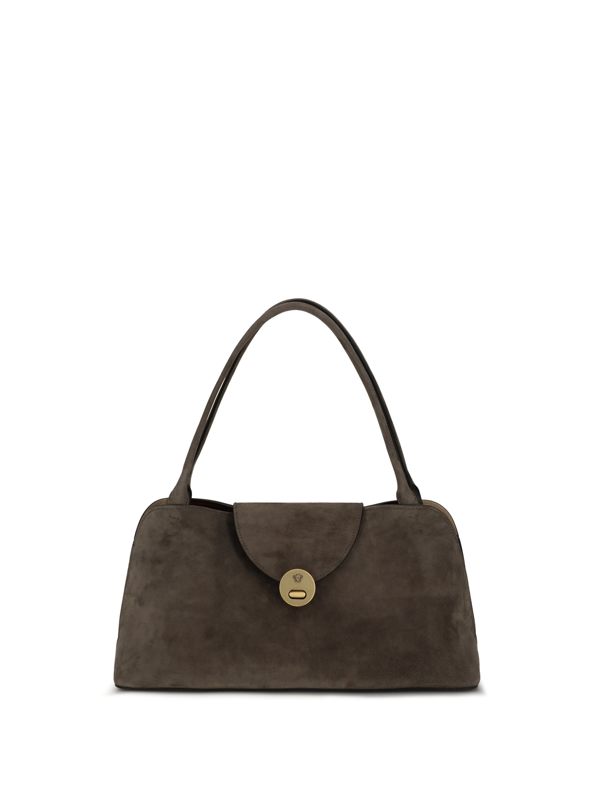 Versace Medium Vivian Shoulder Bag - Taupe Gold