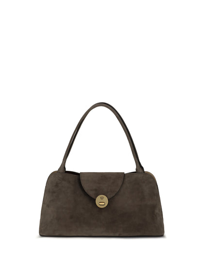 Versace Medium Vivian Shoulder Bag - Taupe Gold