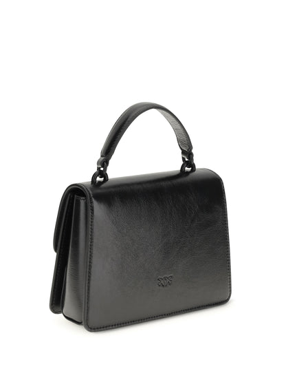 PINKO Shiny leather Love One Top mini Handbag