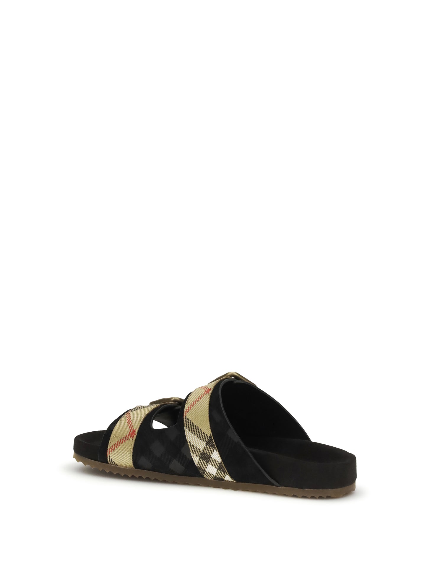 BURBERRY Urchin suede Check Sandals