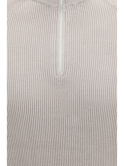 BRUNELLO CUCINELLI Cotton Sweater with a high neckline