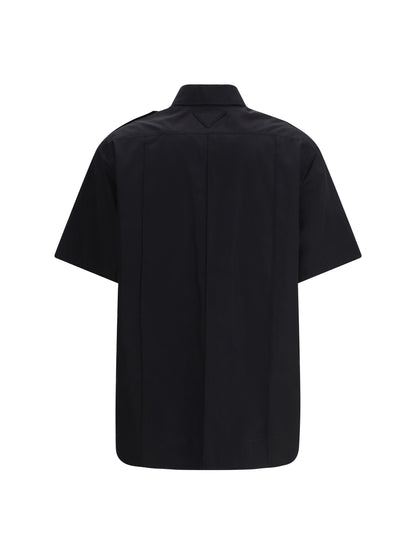 Prada Short-sleeve poplin Shirt - Black