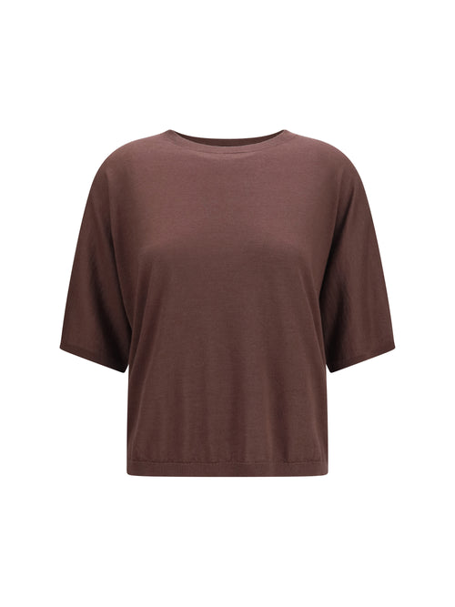Brunello Cucinelli Short-sleeve cashmere and silk Sweater - Uvetta