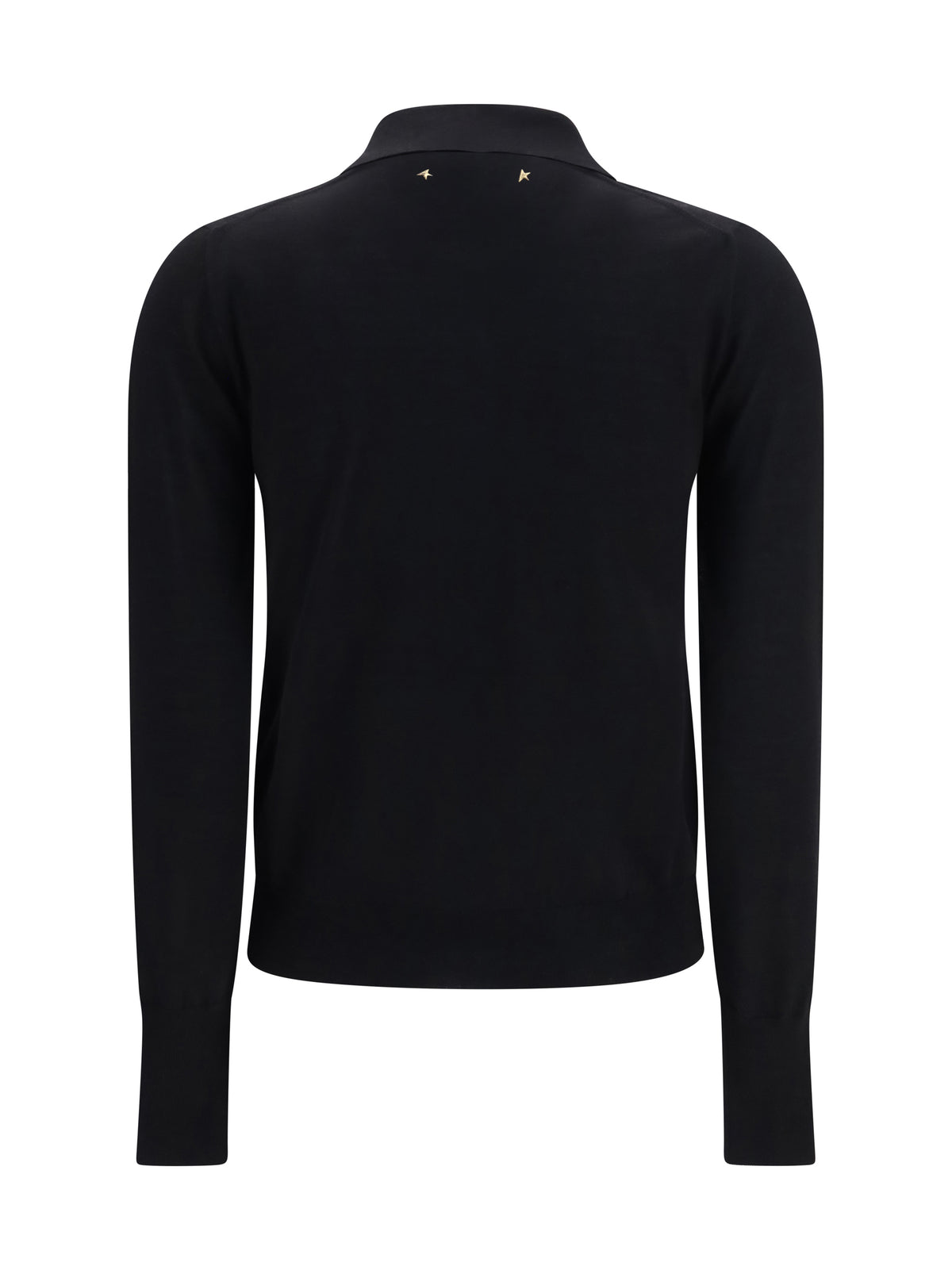 Golden Goose Long sleeve merino wool Polo - Black