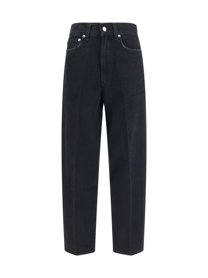 Agolde 80’s High-Rise Jeans - Phase (Dk Lightly Worn Blk)