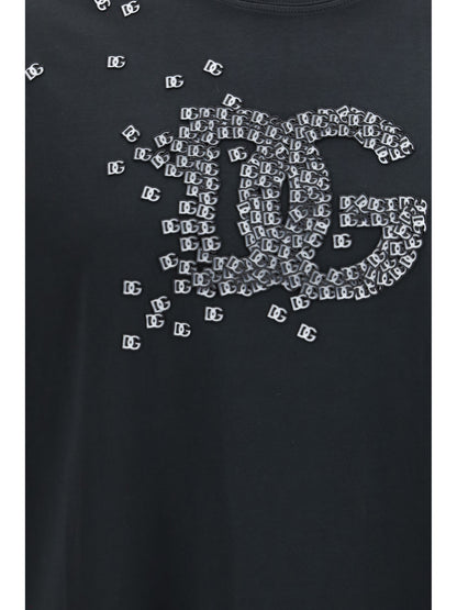 Dolce & Gabbana Cotton T-shirt with logo - Black
