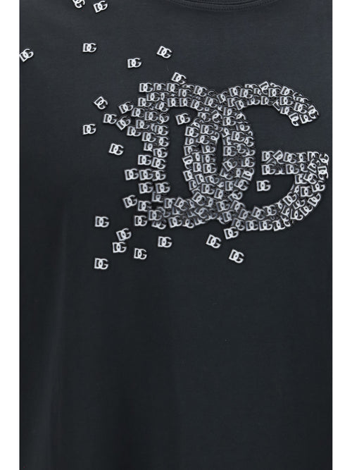 Dolce & Gabbana Cotton T-shirt with logo - Black