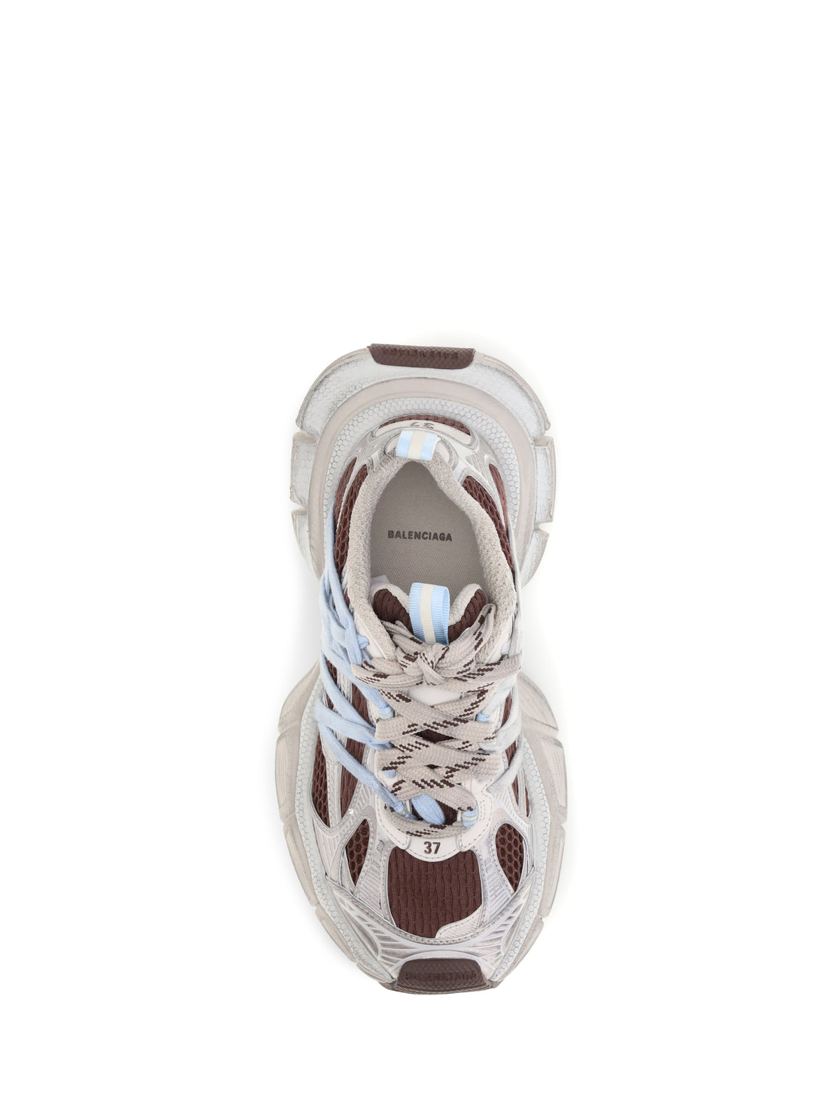 Balenciaga 3XL Interlace Sneakers - Brown/Beige/Blue