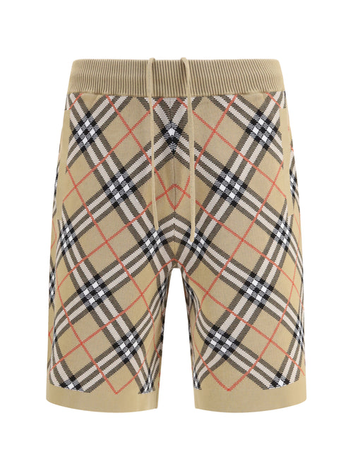 Burberry Check cotton blend Shorts - Sand Ip Check