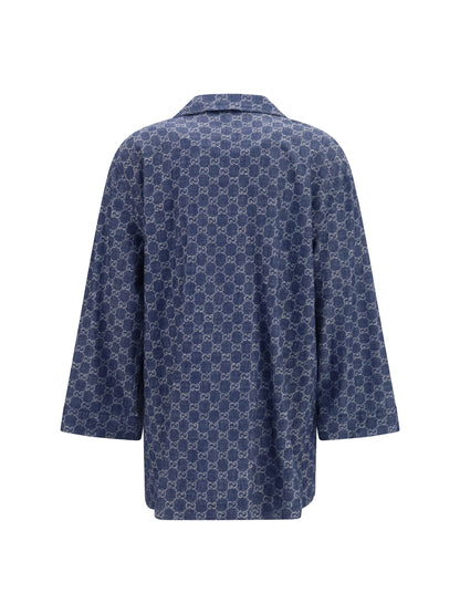 Gucci GG jacquard cotton Jacket - Blue