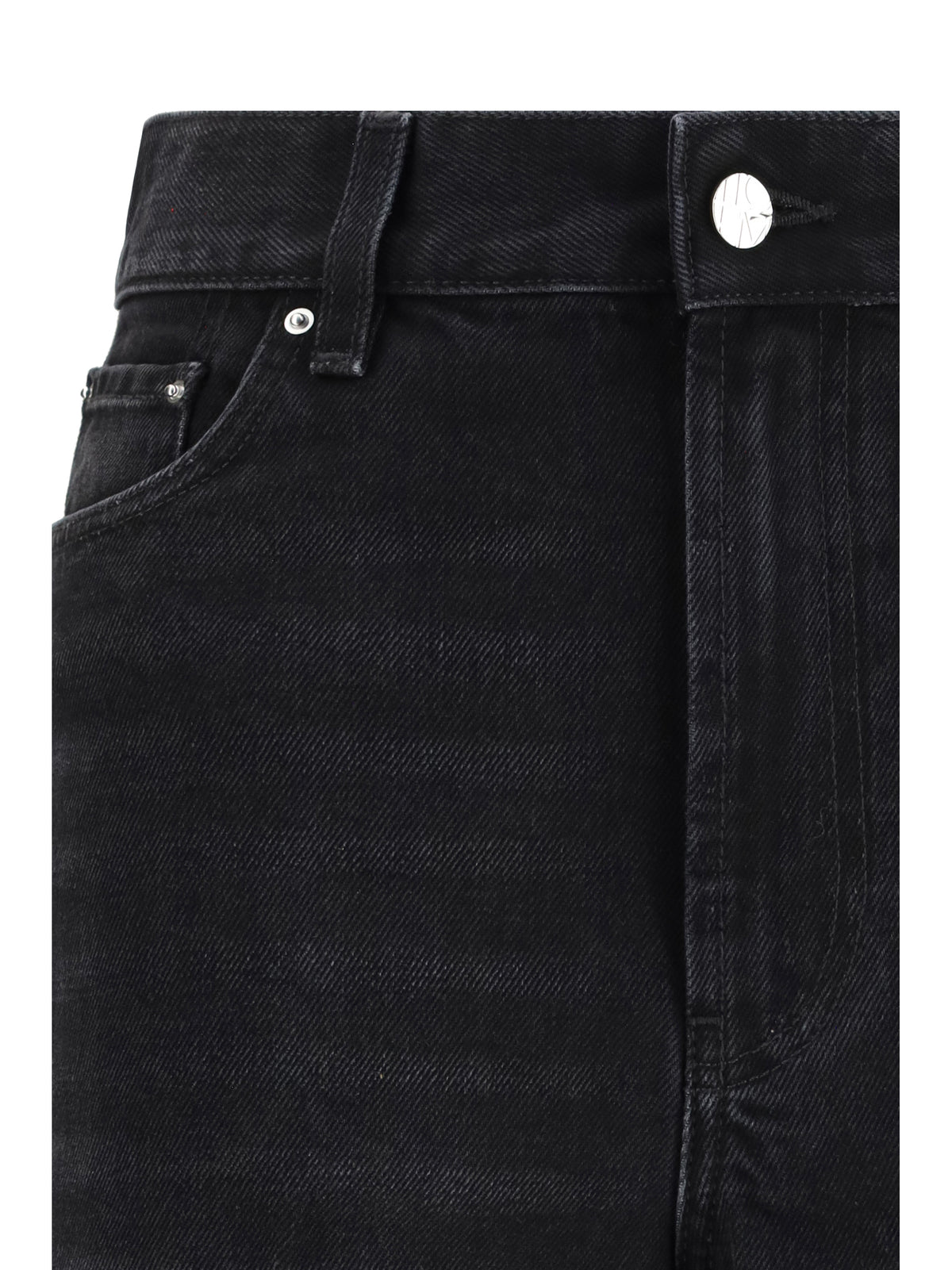 Toteme Wide-leg Jeans - Faded Black
