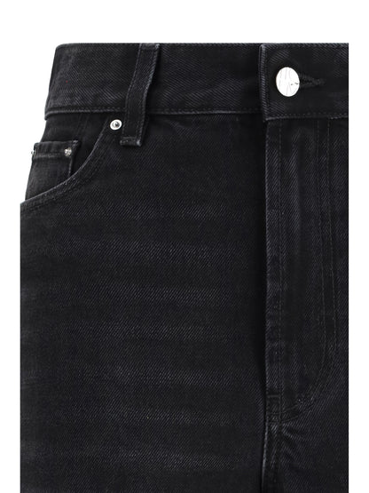 Toteme Wide-leg Jeans - Faded Black