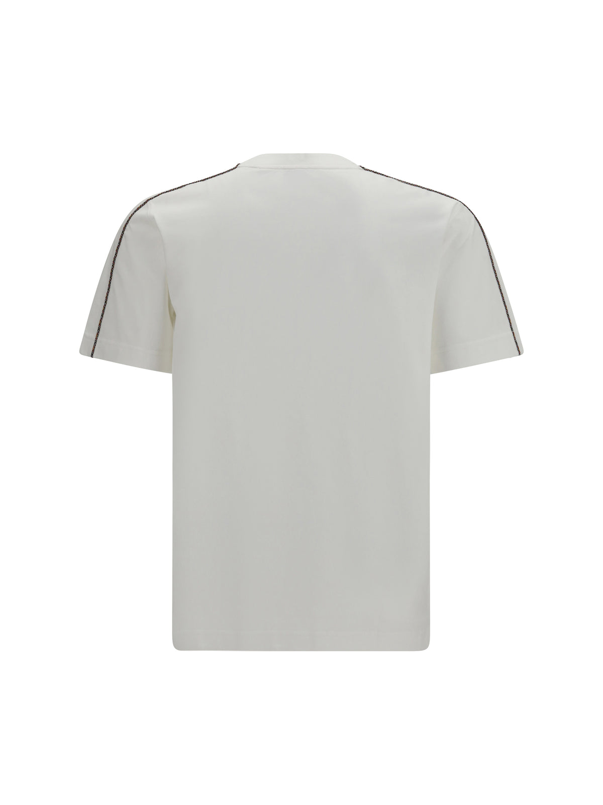 Burberry Cotton T-shirt with embroidered logo - Chalk