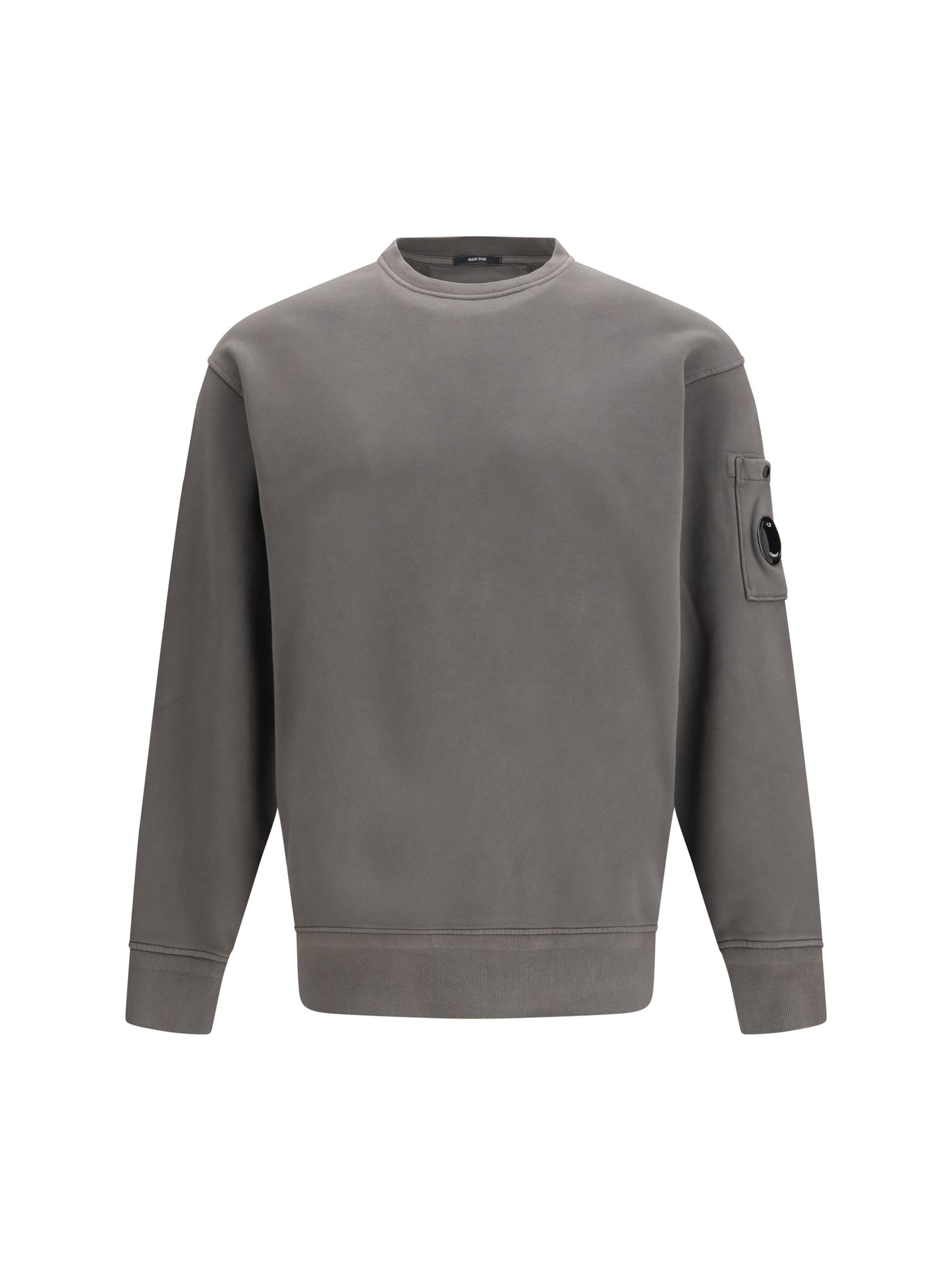 C.P. COMPANY Diagonal Raised Fleece Crewneck Lens Sweatshirt