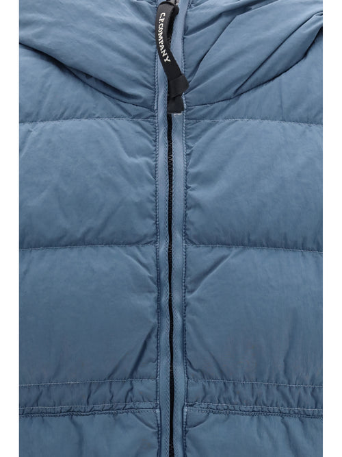 C.P. Company Goggle Hooded Jacket in Chrome-R - Orion Blue