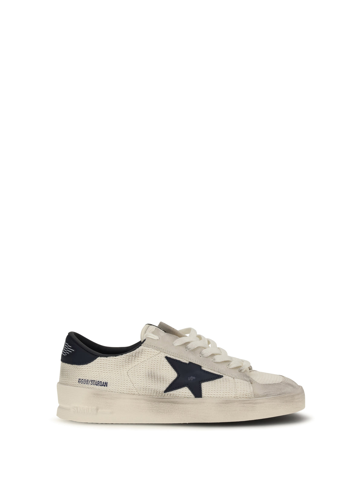 Golden Goose Stardan Sneakers in suede - Beige/Ink Blue