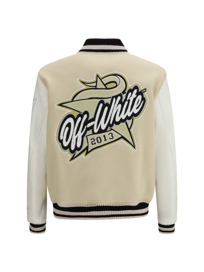 OFF-WHITE Varsity Star Logo Jacket
