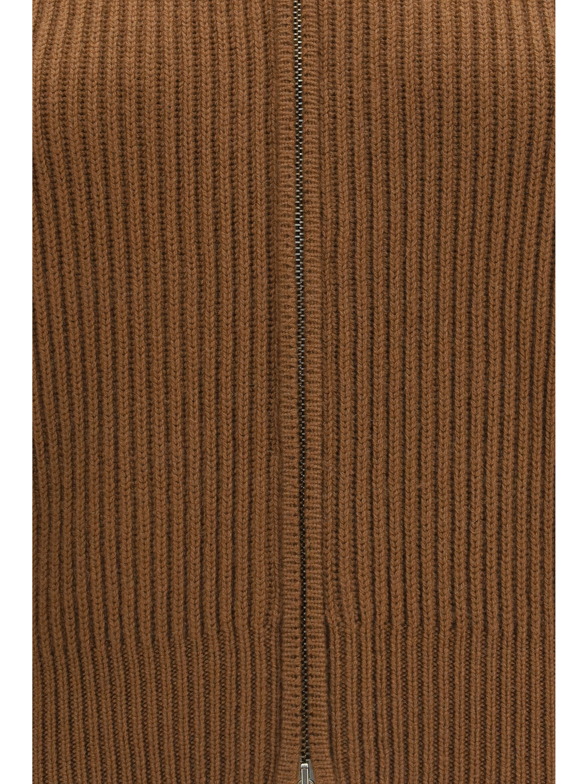 Max Mara Studio Carnet ribbed Cardigan - Castagna